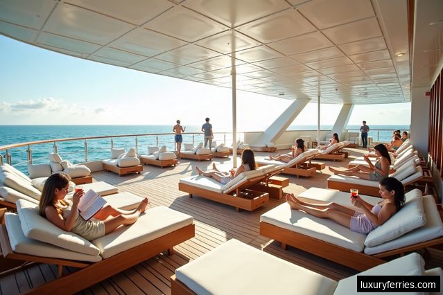 The Ultimate Relaxation on Luxurious Ferry Decks