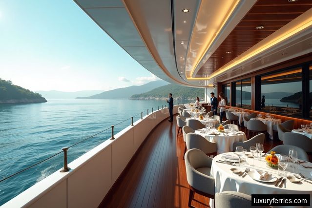 Exclusive Amenities on Luxury Ferries
